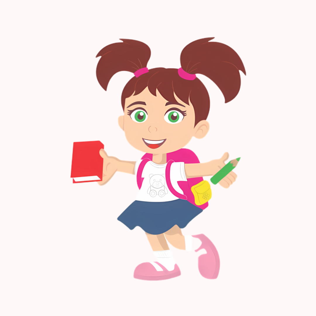 Painel Grande Menina Estudante 01 - 56cm