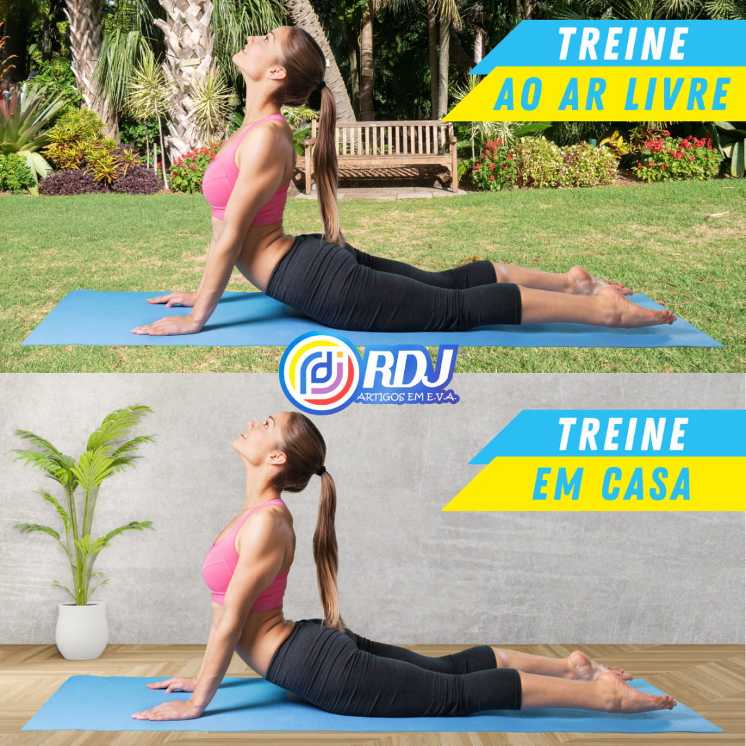 Tapete Atividade F&iacute;sica Azul Royal 1,80x53x