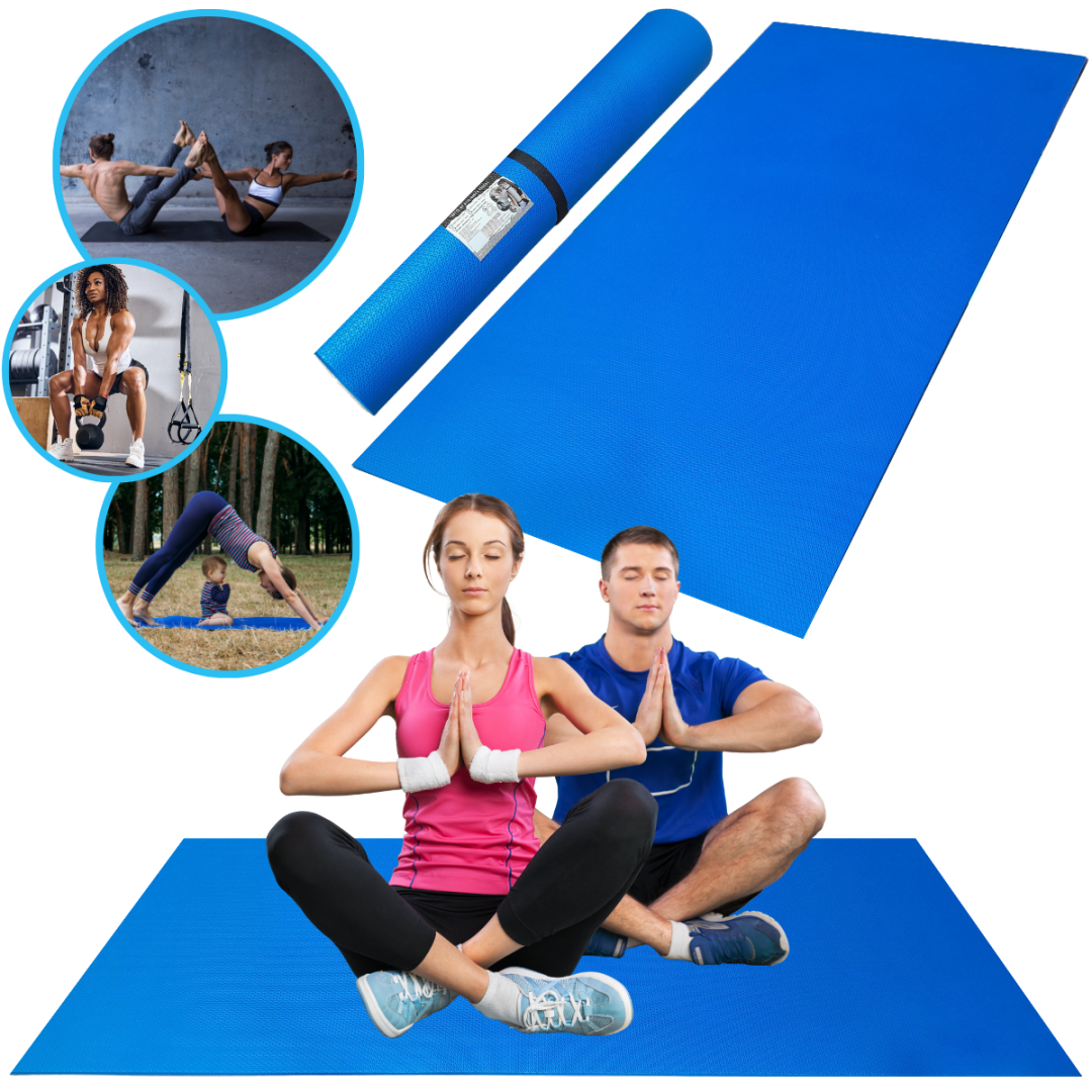 Tapete Atividade F&iacute;sica Azul Royal 2,00x1,0