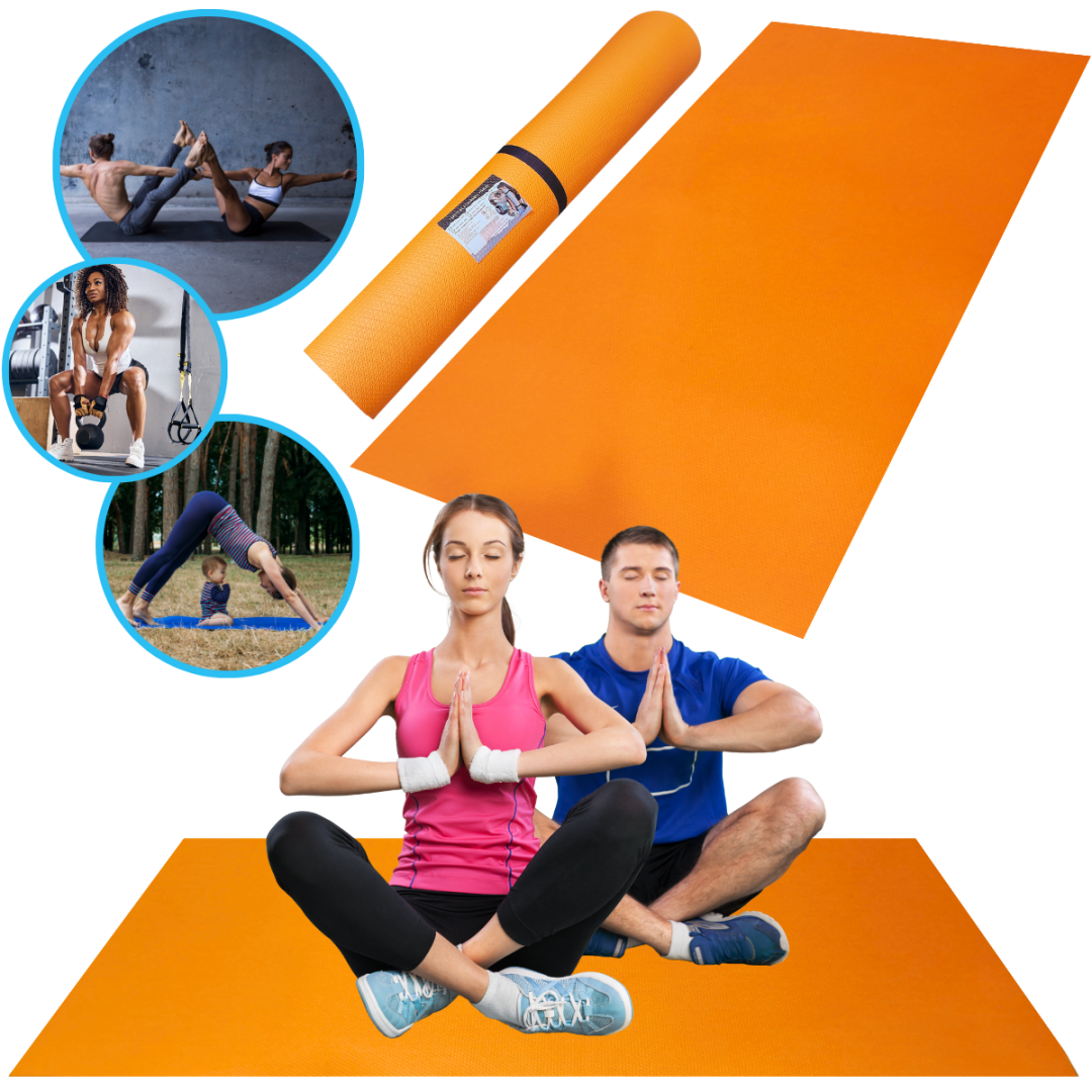 Tapete Atividade F&iacute;sica Laranja 2,00x1,00x1