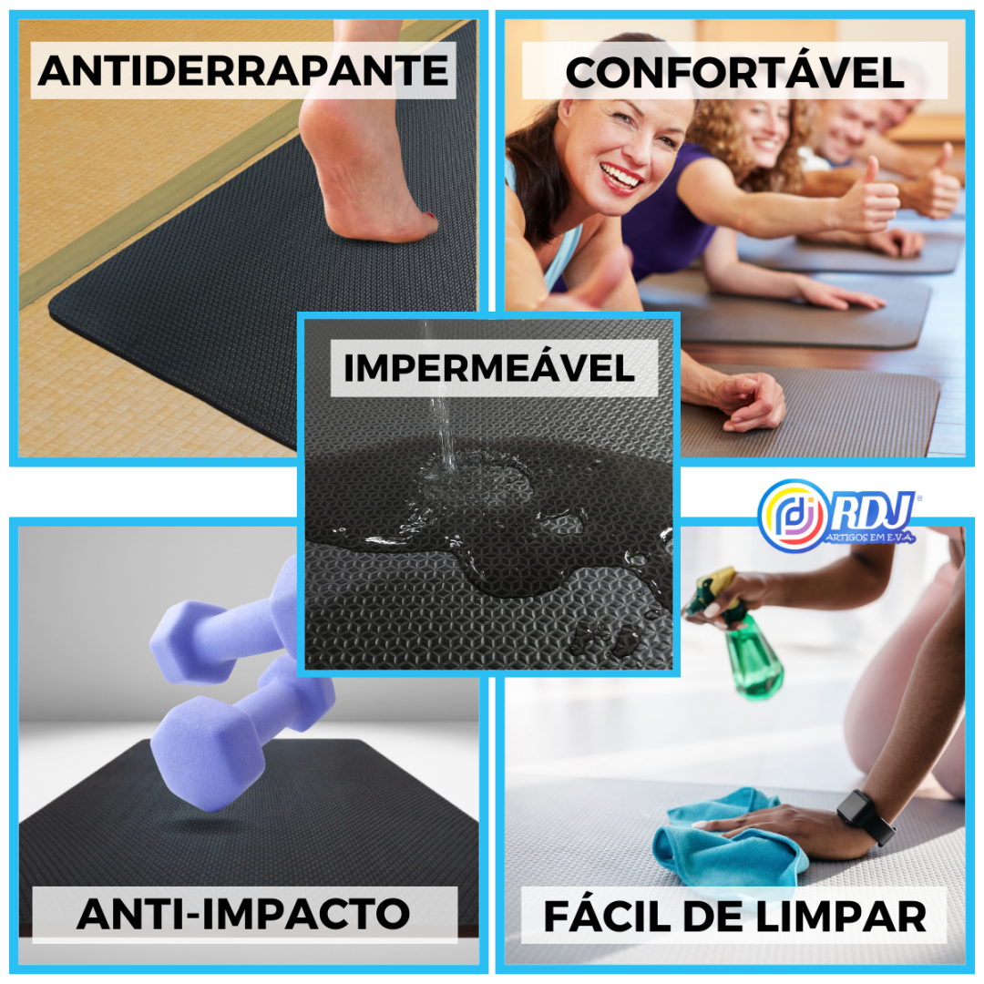 Tapete Atividade F&iacute;sica Lil&aacute;s 1,00x5