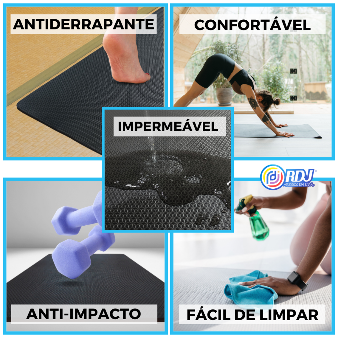 Tapete Atividade F&iacute;sica Lil&aacute;s 2,00x1