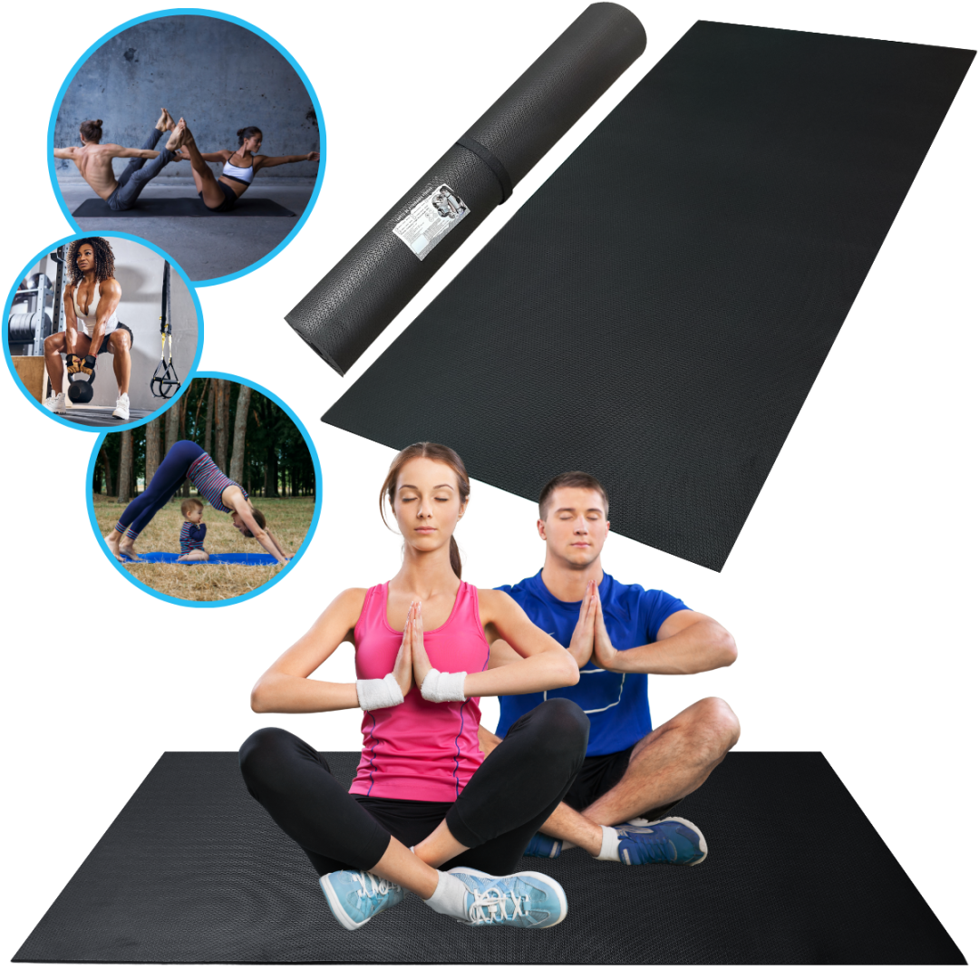 Tapete Atividade F&iacute;sica Preto 2,00x1,00x10m