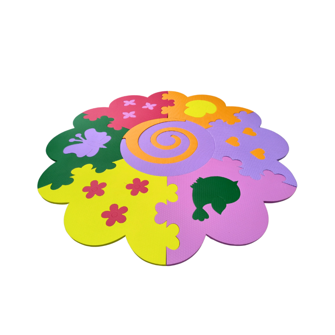 Tapete pedag&oacute;gico Circular Jardim