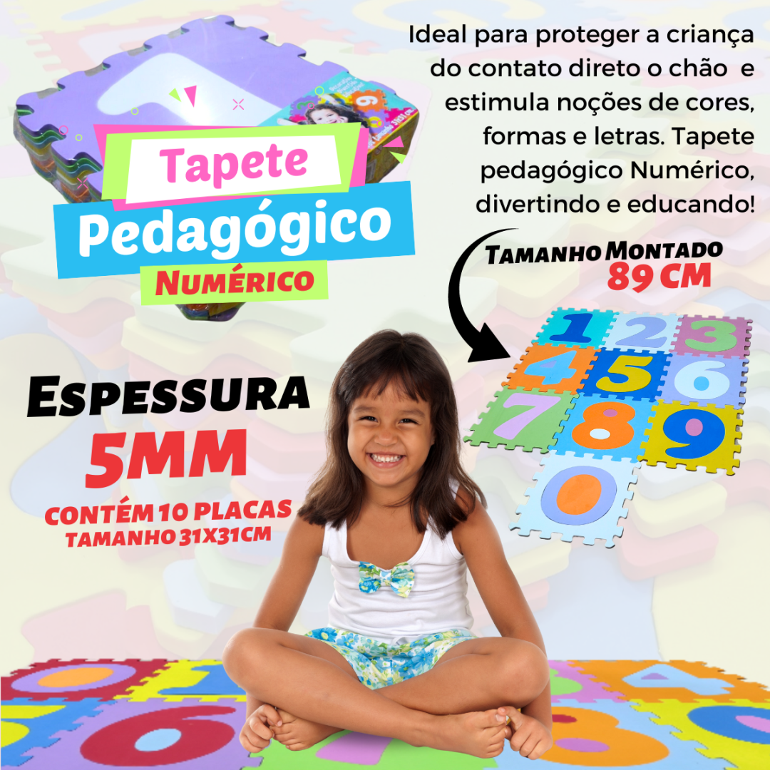 Tapete pedagógico Numérico